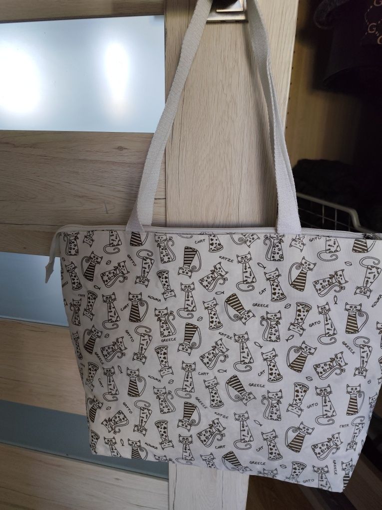 Torba zakupowa w greckie koty