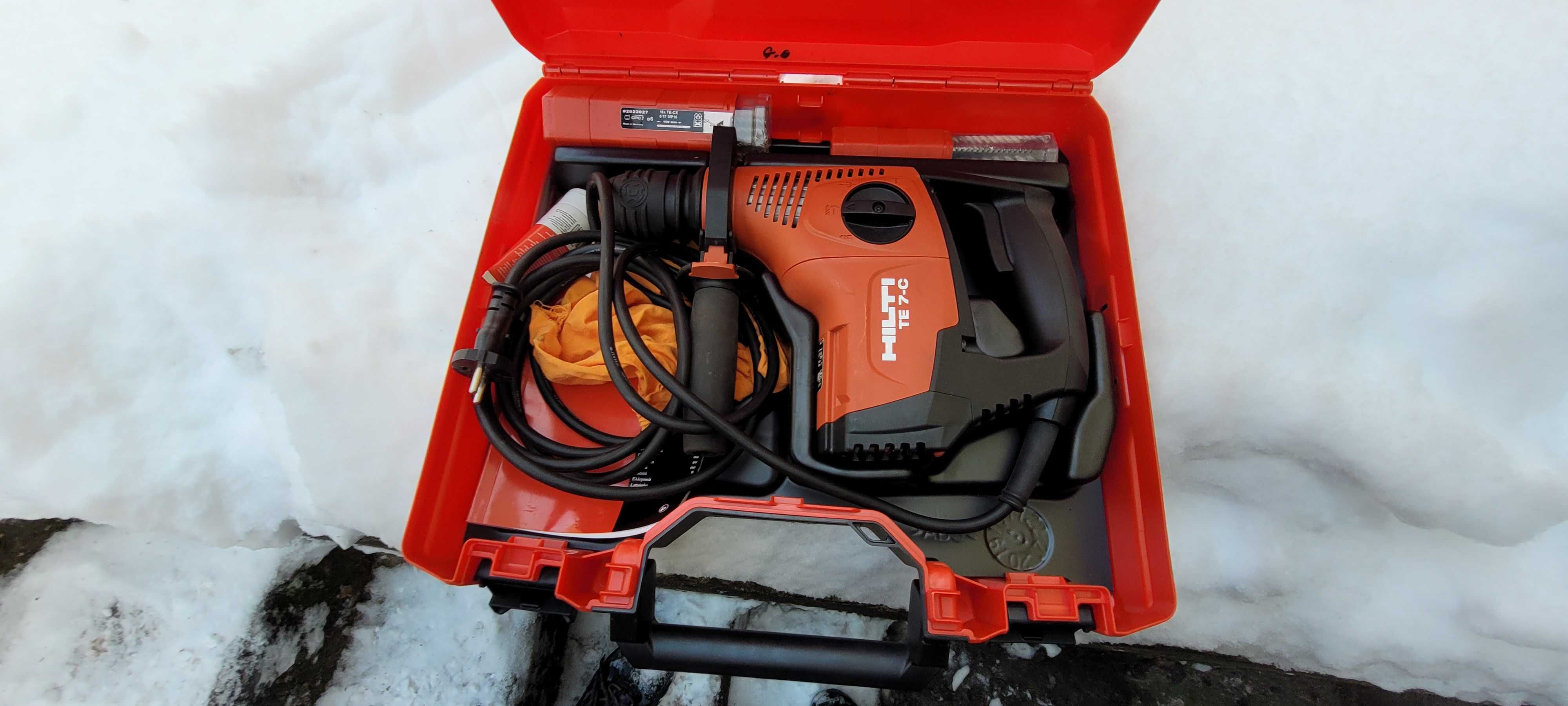 Mlotowiertarka Hilti TE 7-C nowa + wiertła