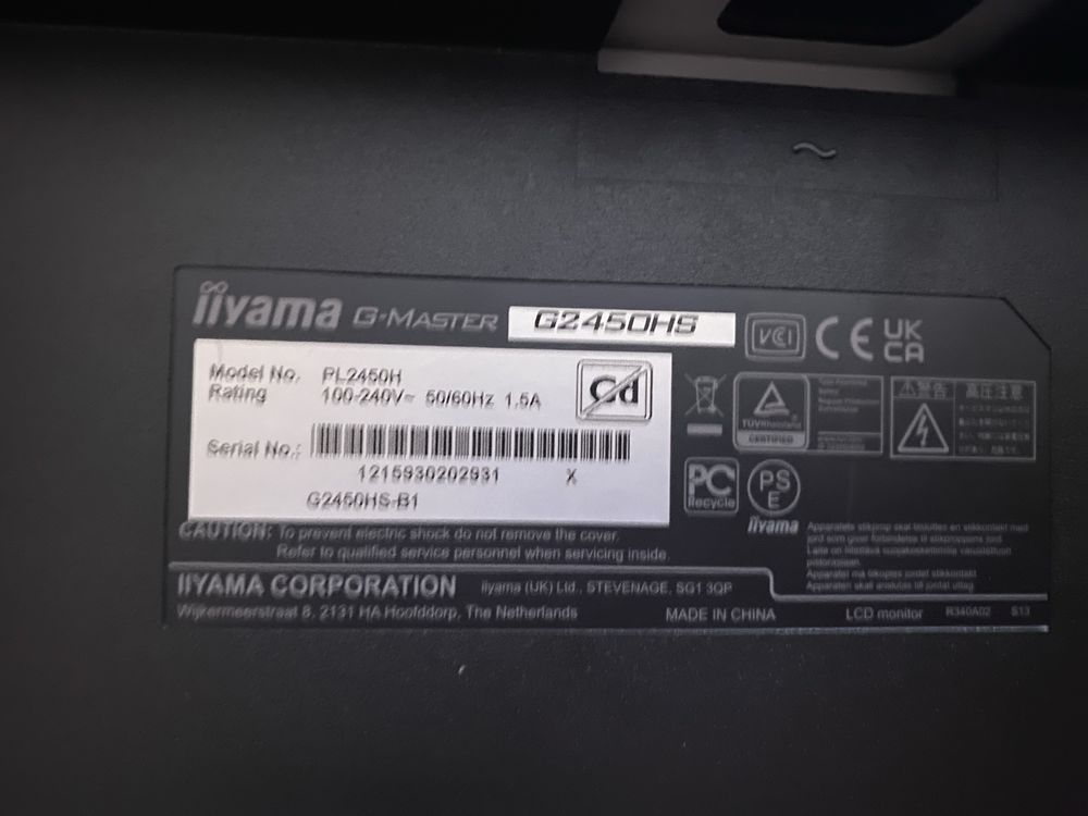 Монітор 23.8 iiyama G-master 75hz g2450hs