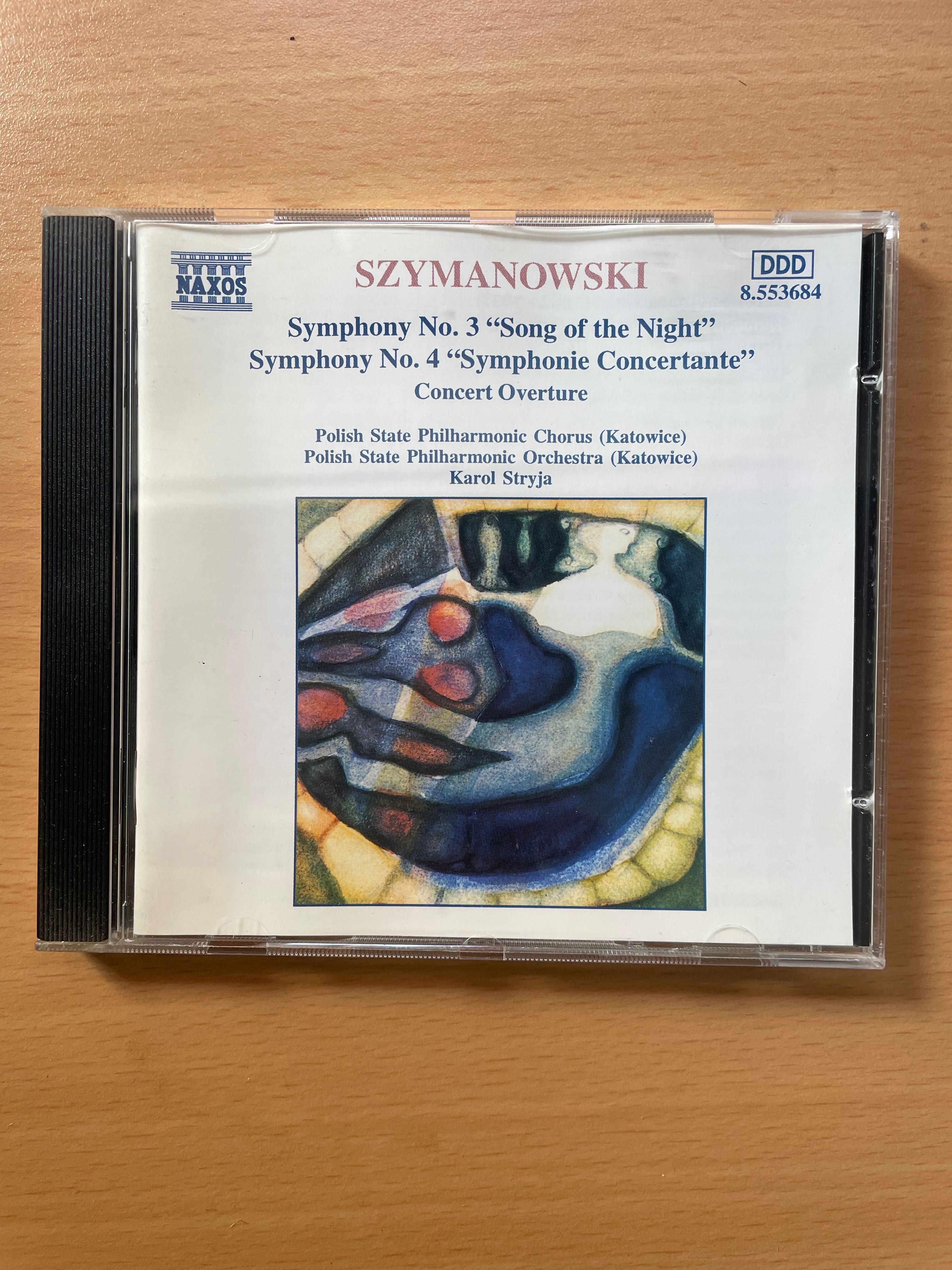 CD Karol Szymanowski: Symphony No. 3, Symphony No. 4, Concert Overture