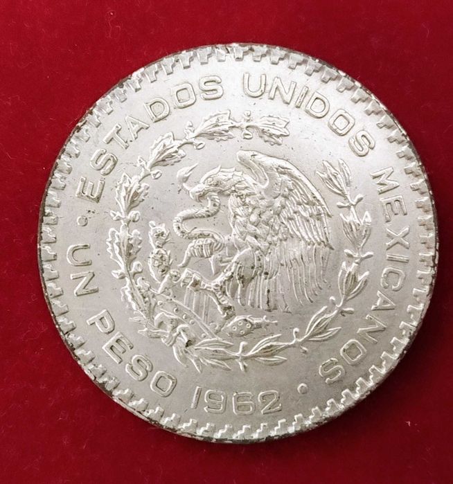 1 peso Meksykańskie Stany Zjednoczone Ag