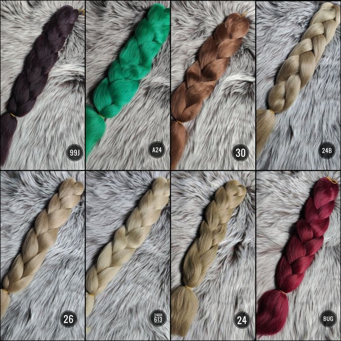 Канекалон Jumbo Braid, Джамбо брейд, канекалон однотон