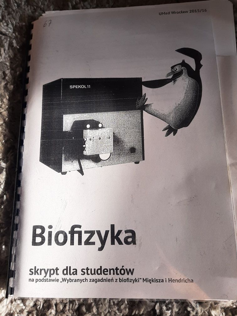 skrypt do biofizyki