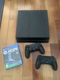 PS4 de 500gb + 2comandos + FC24