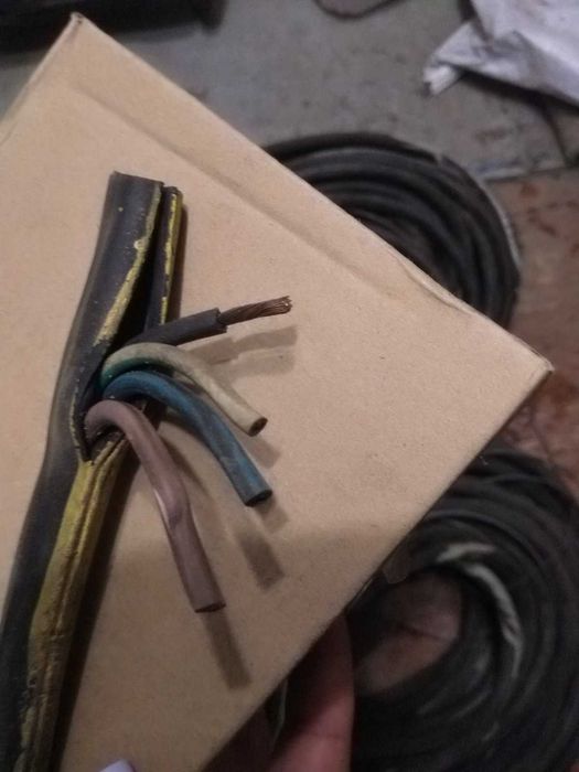 Кабель гумовий 4-х жильний б/у