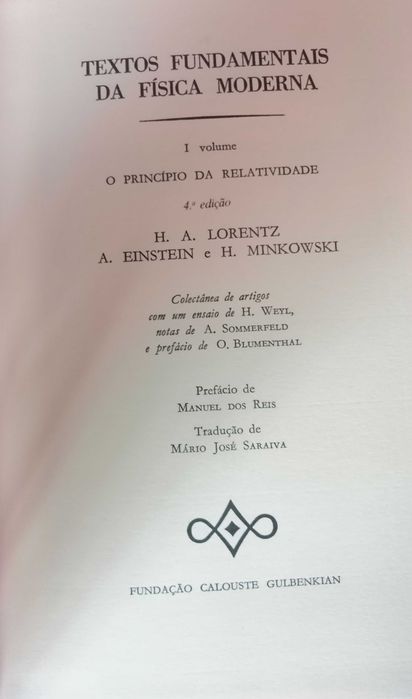 Textos fundamentais da física moderna.