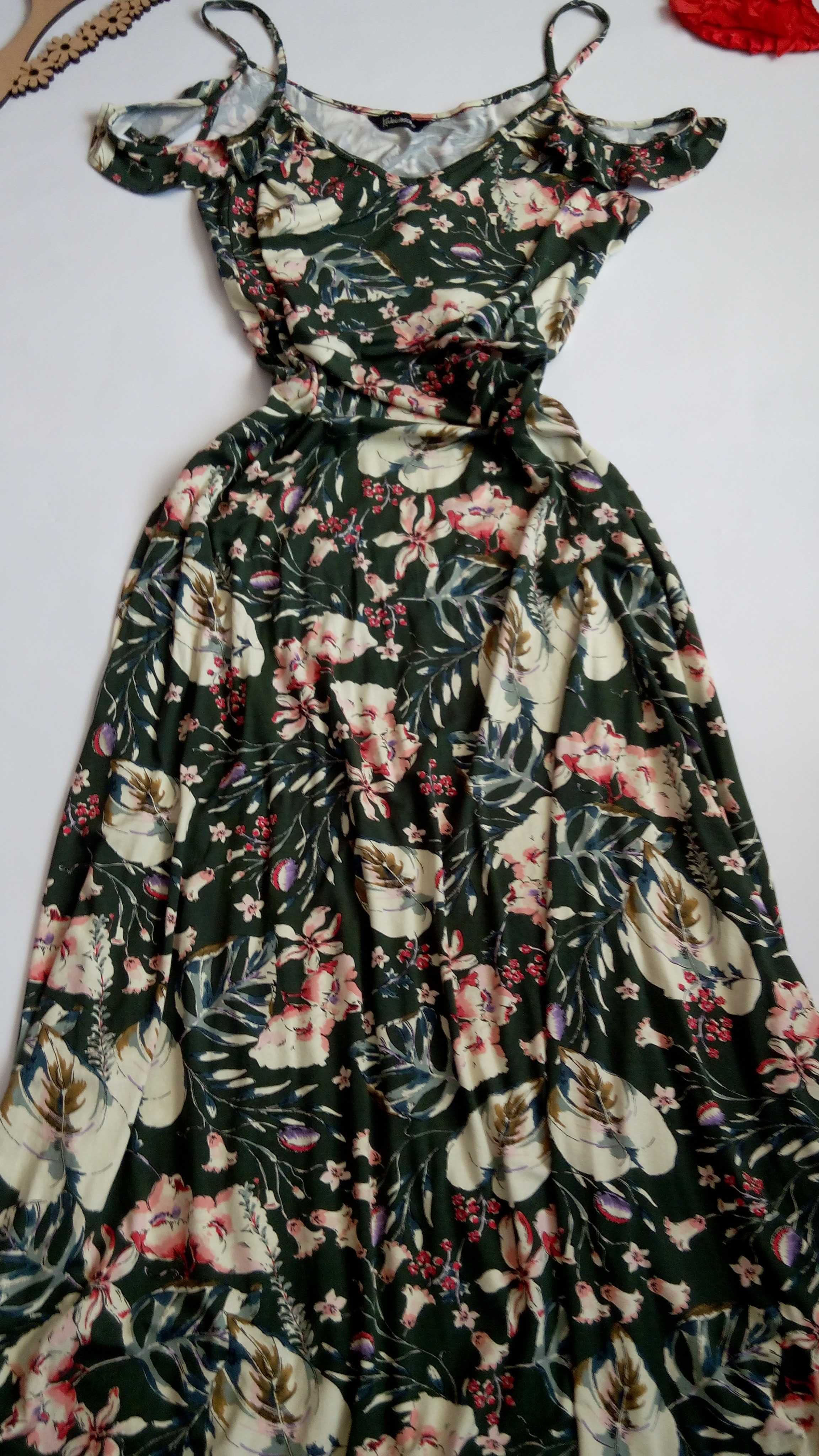 Длинное платье сарафан 50 52 размер новое натуральная ткань