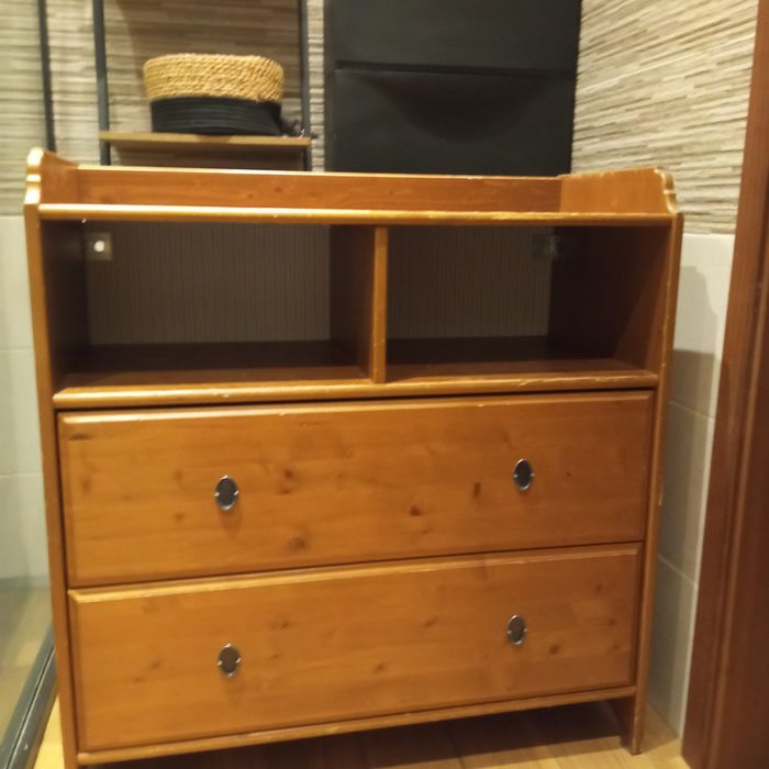 Komoda drewniana Ikea seria Leksvik pod przewijak
