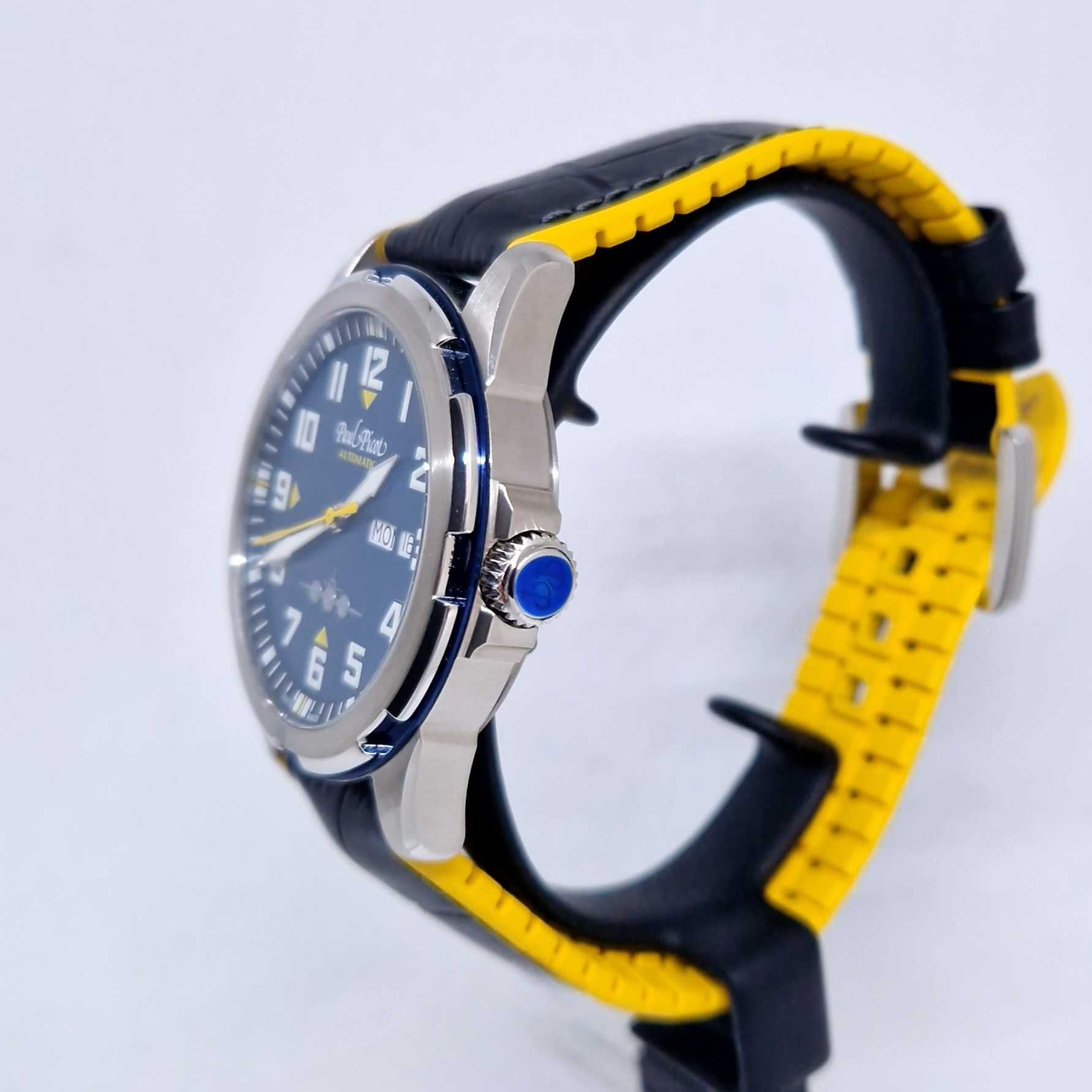 Акція Paul Picot Pilot 42mm Blue Black P2053.SGN.9111.3314-B