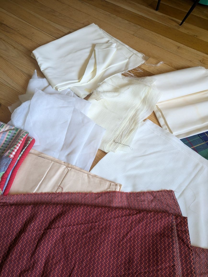 Conjunto de retalhos de tecidos