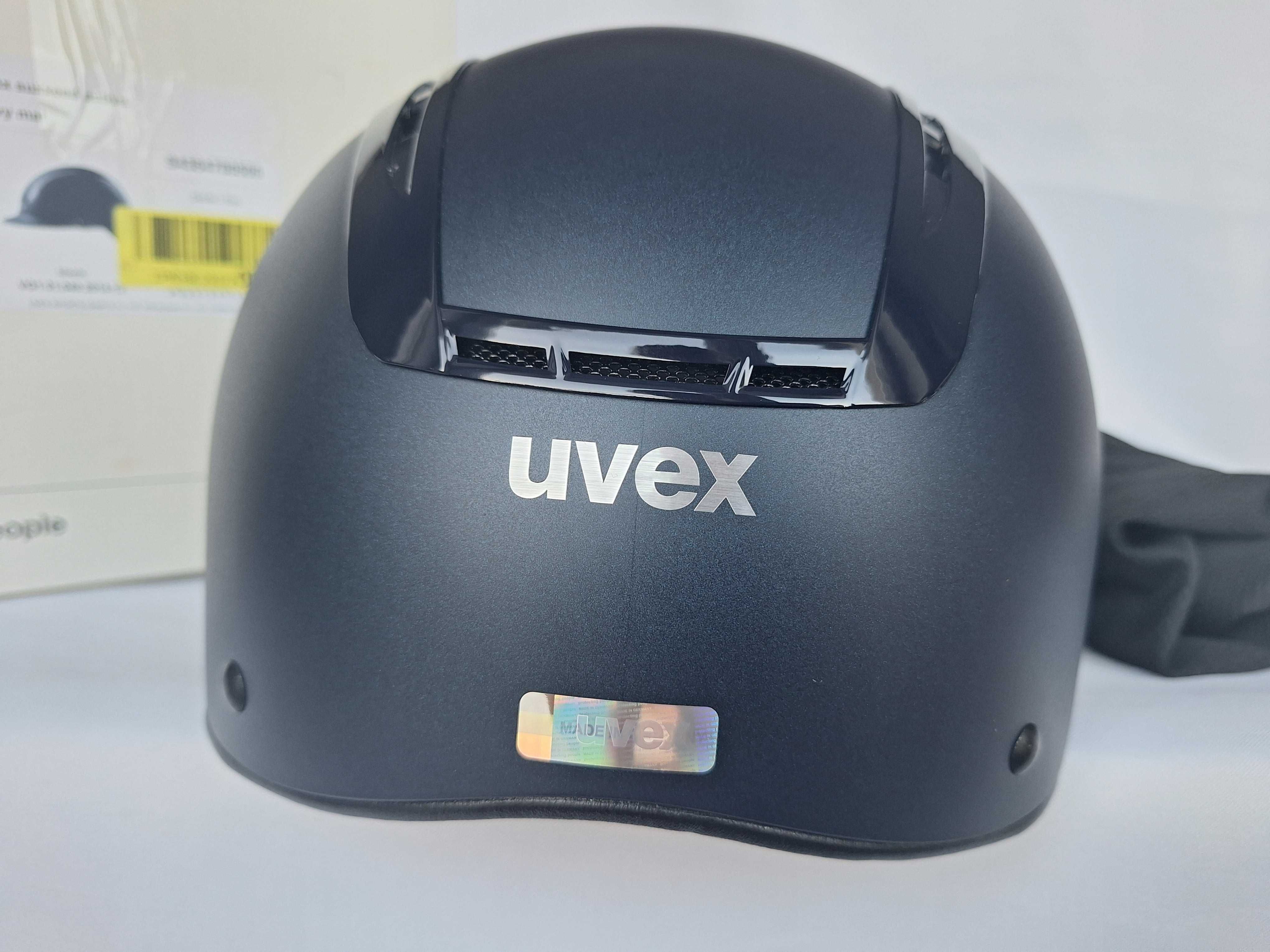 Kask jeździecki toczek Uvex Suxxeed Active Navy Mat M/L 57-59cm