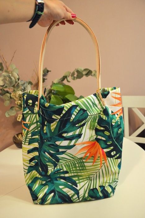 Torba Why not Egzotyczny wzór Liście Rośliny Monstera