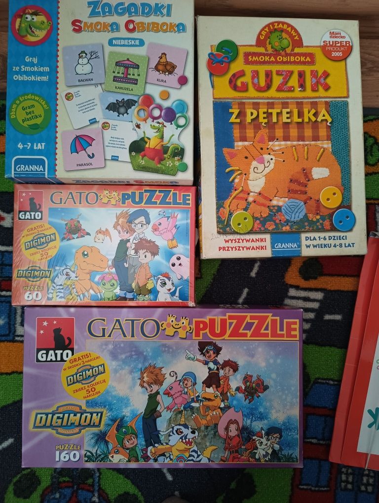 Gry, puzzle , nawlekanki