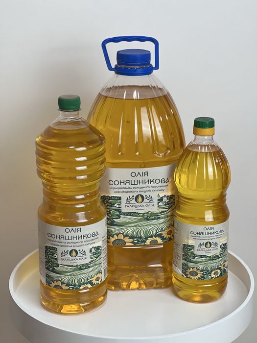Галицька Олія соняшникова олія нерафінована(власне виробництво)