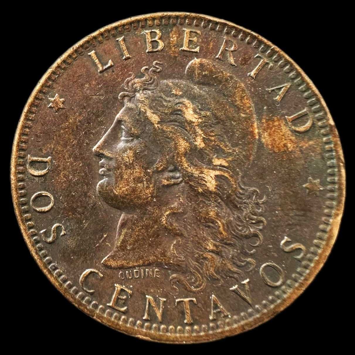 Moeda de 2 Centavos - 1888 - Argentina