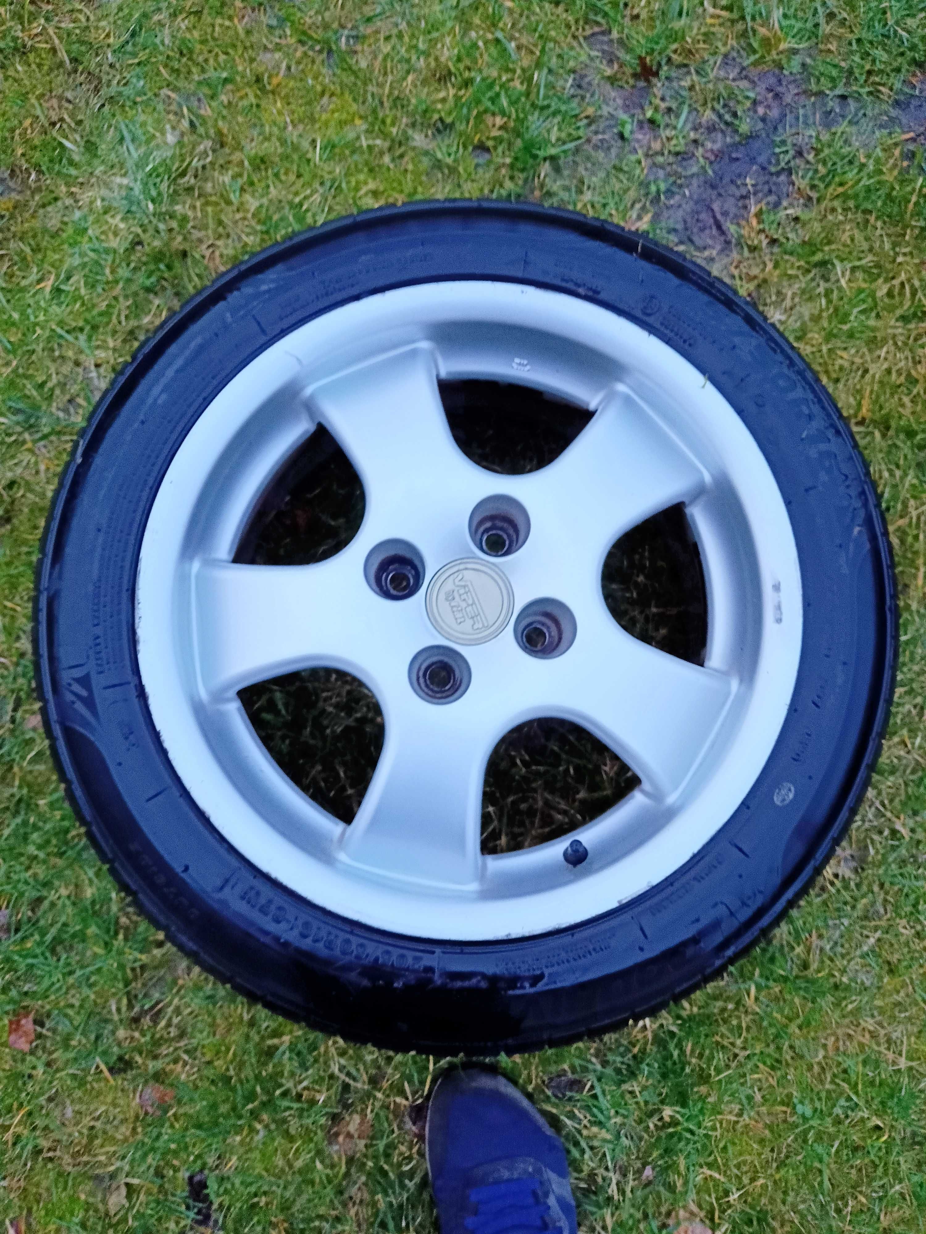 ALU FELGI 16" 4x108  z ładnymi oponami z Forda Focusa mk1