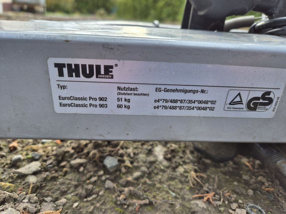 Uchwyt na rowery Thule Euro Way 944 | Euro Clasic Pro 902