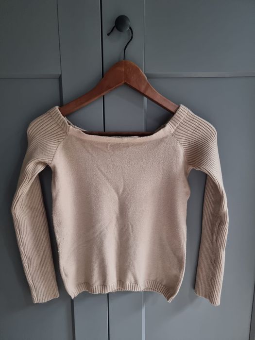 bluzeczka sweterek piaskowy beżowy Reserved 152 cm 11-12 lat elegancki