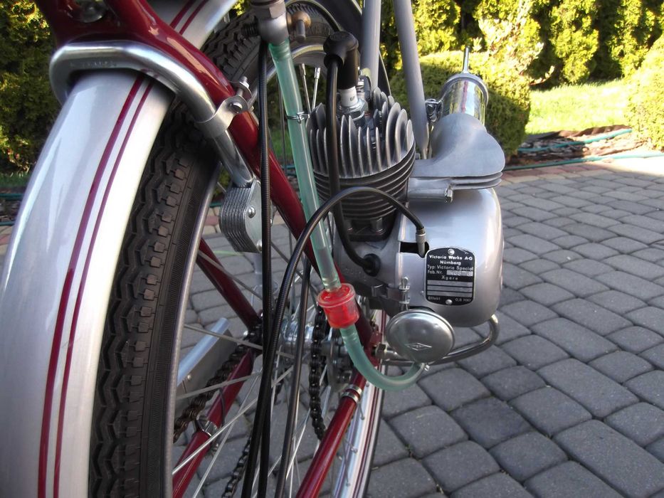 Rower zabytkowy Rixe tandem  plus silnik rowerowy Victoria Fm 38