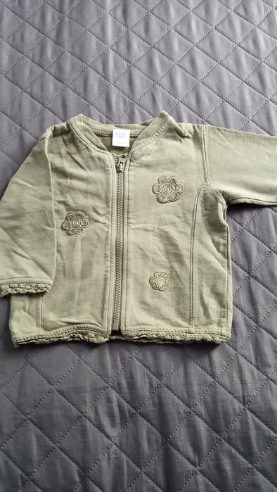 Bluza na zamek dla dziewczynki rozmiar 74