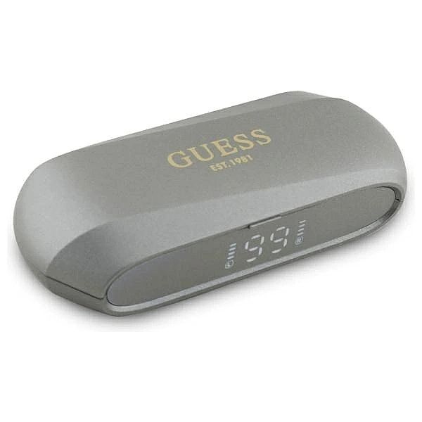 Słuchawki Guess Elongated Metalic Printed Logo Bluetooth TWS + stacja
