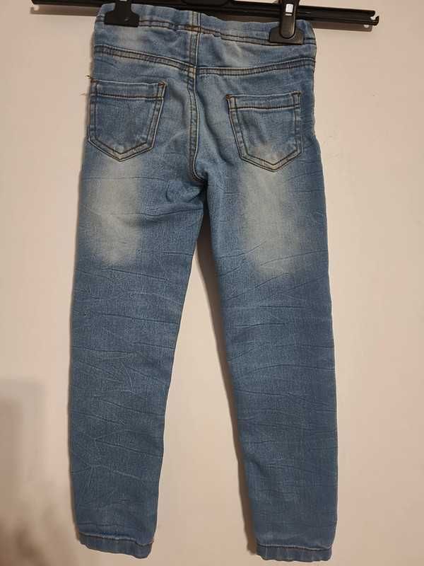 Spodnie jeansy r.110-116 stan bdb
