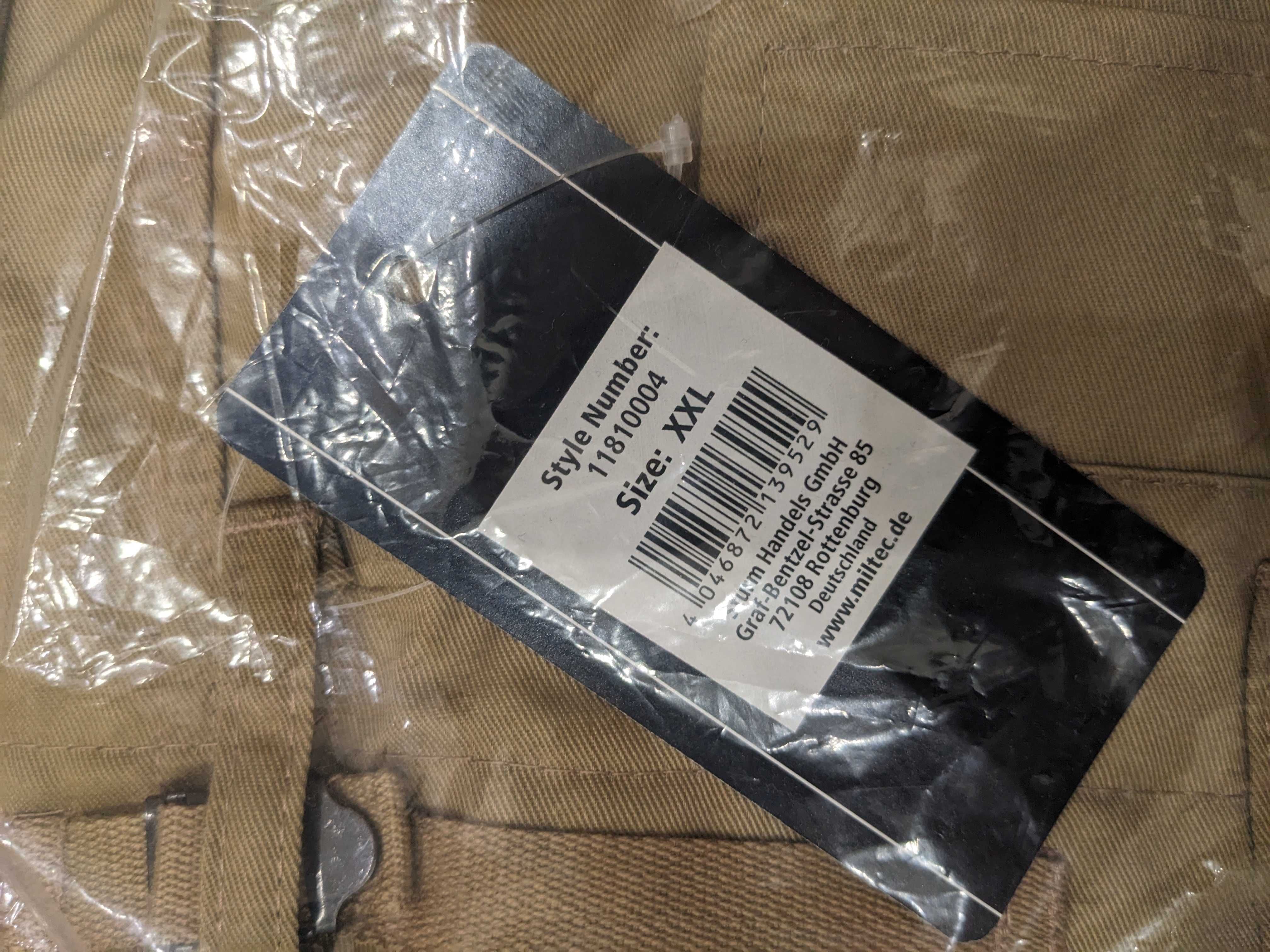 NOWE Spodnie Bojówki MIL-TEC US Ranger BDU Khaki (beżowy/piaskowy) XXL