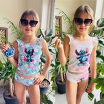 Купальні комплекти stitch в асортименті 5 кольорі  від 5 до 8 років