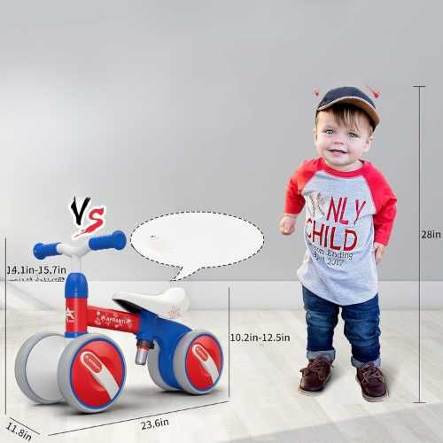 Rowerek Biegowy 4-kołowy Afranti dla Malucha 1-3 lata Prezent Rower