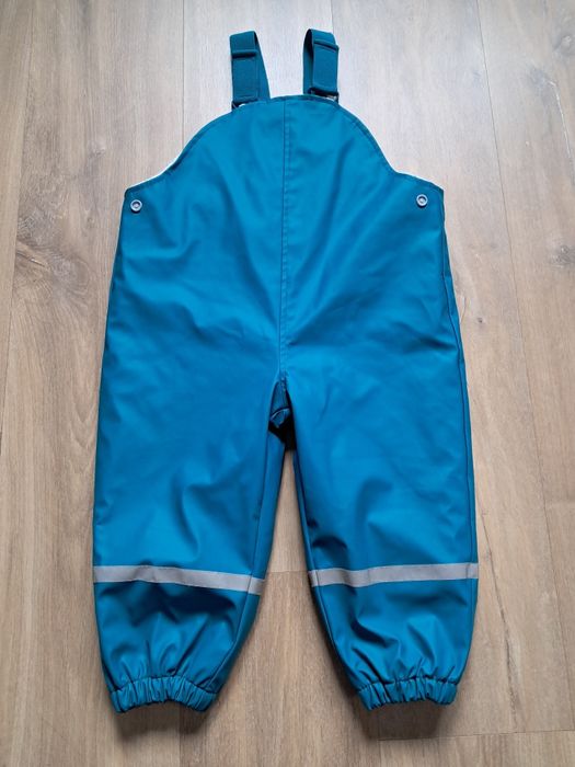 Spodnie przeciwdeszczowe ocieplone ogumione 98