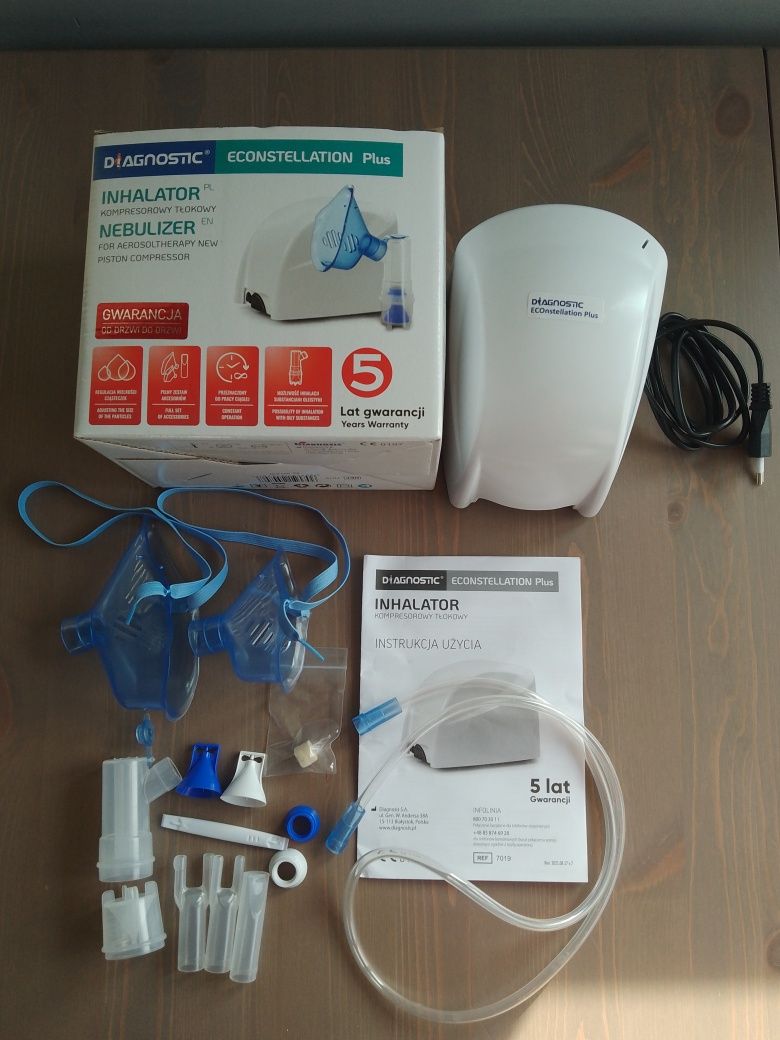 Inhalator nebulizer Econstellation Plus nowy 5 lat gwarancji