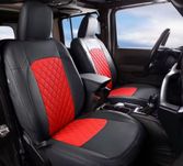 Jeep Wrangler 18-25 Fotele pokrowce skóra nowe