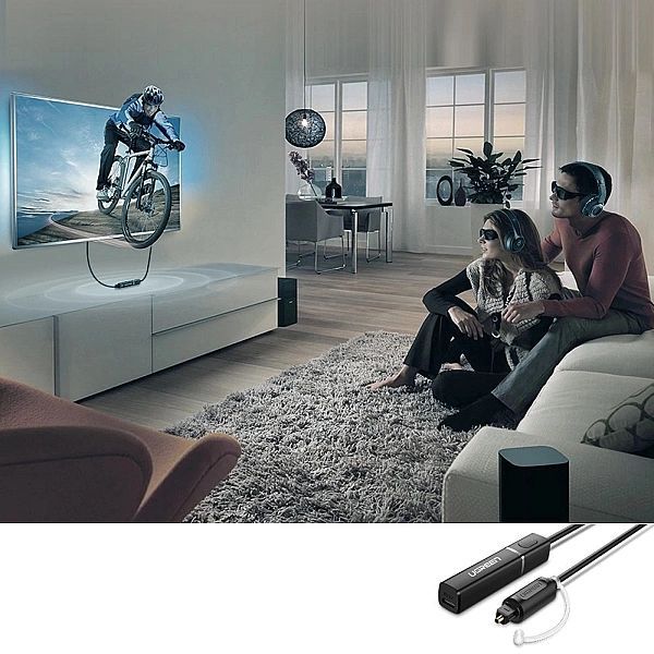 Ugreen transmiter Bluetooth 4.2 bezprzewodowy adapter audio Toslink cz