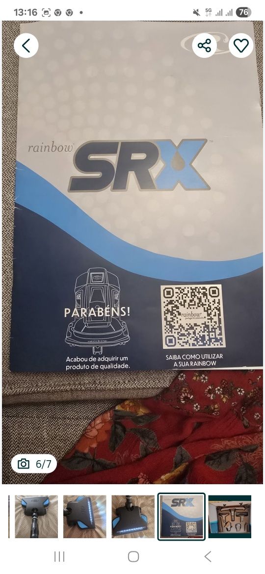 Vendo rainbow srx nova