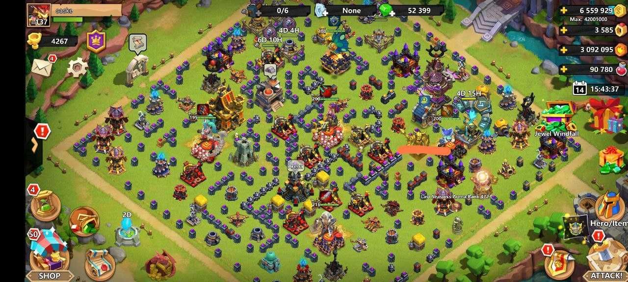 Clash of lords 2 (Аккаунт 137 лвл)