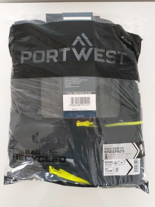 Portwest DX440 NOWE Spodnie robocze DX4 kaburowe czarne niski stan 44