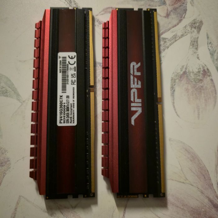 Pamięć  ram 2×8 gb ram