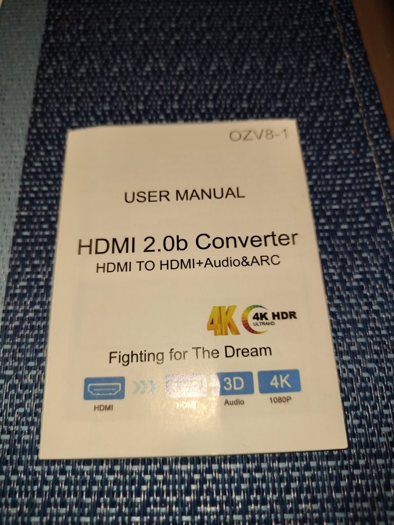 Extraktor  4 K HDR HDMI  - HDMI + Audio SPDF ARC