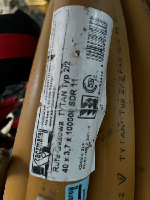 Rura gazowa  Kaczmarek type2/2 40 x 3,7 SDR 11