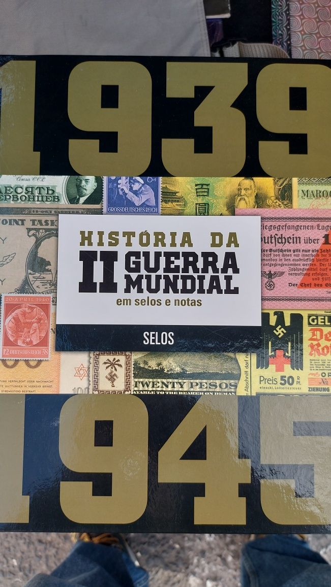 História da II Guerra Mundial em selos e notas