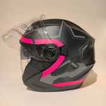 Capacete aberto jet dupla viseira mota scooter novo