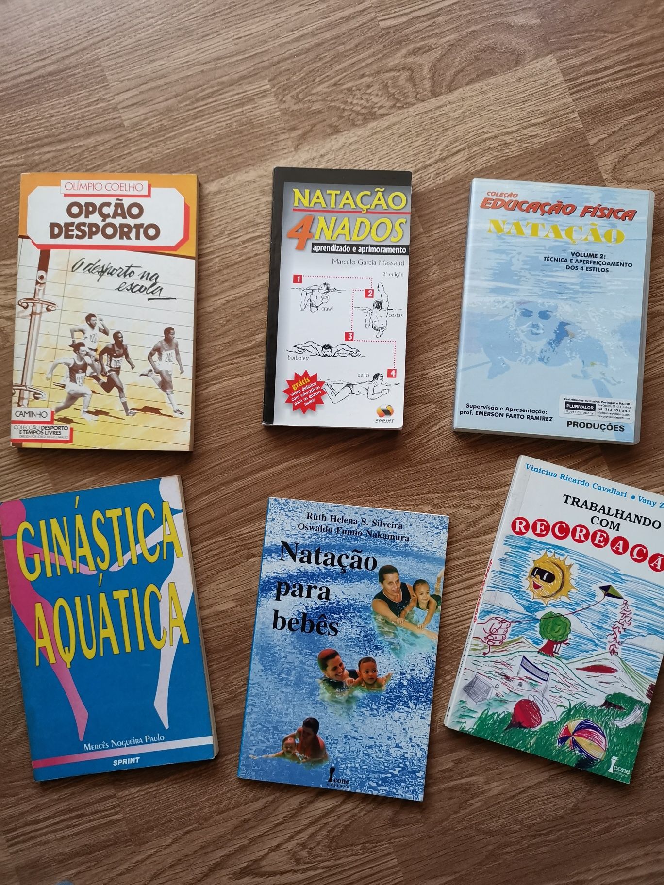 Natação e HIDRO 3 livros 30€