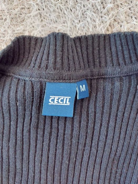 Czarny rozpinany sweterek CECIL rozmiar M