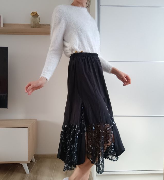 Spódnica wizytowa wieczorowa asymetryczna