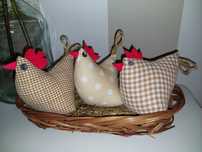 3 kurki. Handmade.