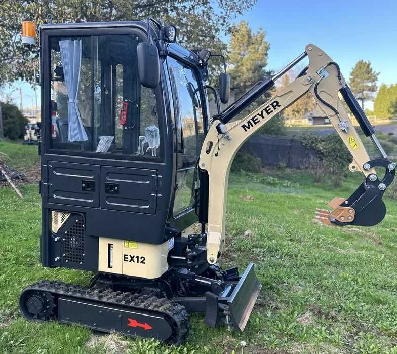 Minikoparka MEYER EX12 KABINA YANMAR, rozsuwane gąsienice LEASING