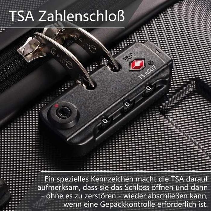 Coolife walizka kabinowa 56 x 39 x 22cm 38 l ABS