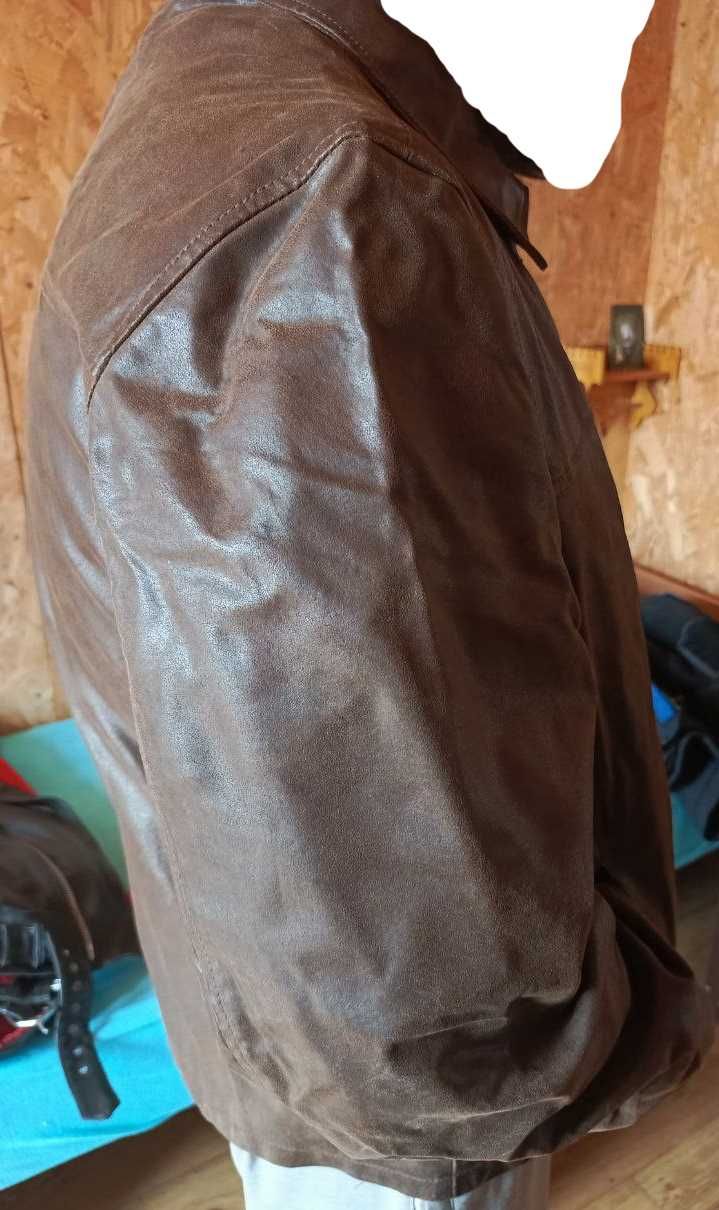 Куртка шкіряна (нубук) чоловіча демісезон