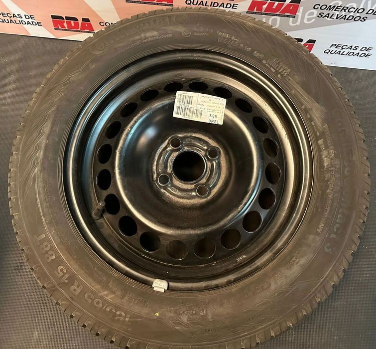 PS12 PNEU/ RODA SUPLENTE OPEL CORSA D 185 65 R15 FURAÇÃO 4X100