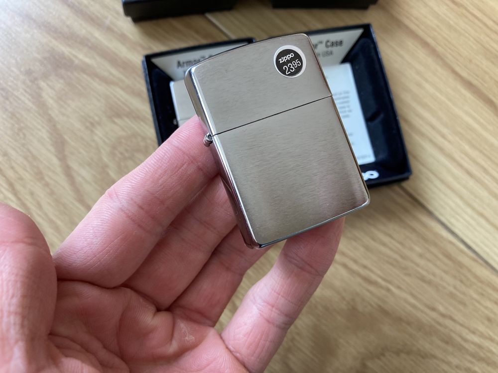 Новая бензиновая зажигалка Zippo 162 Armor Brushed Chrome из США